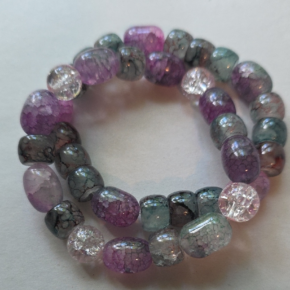 Handmade Glass Beaded Bracelet Set